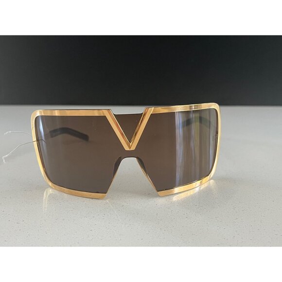 Valentino Garavani VLS-120A-146 Oversized 90mm grey Shield Sunglasses - Picture 12 of 12